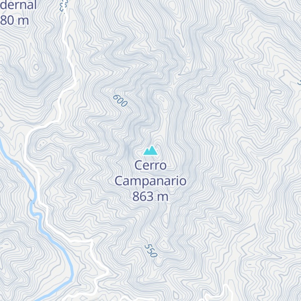 Map of Cerro Campanario