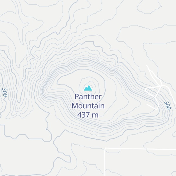 Map of Panther Mountain