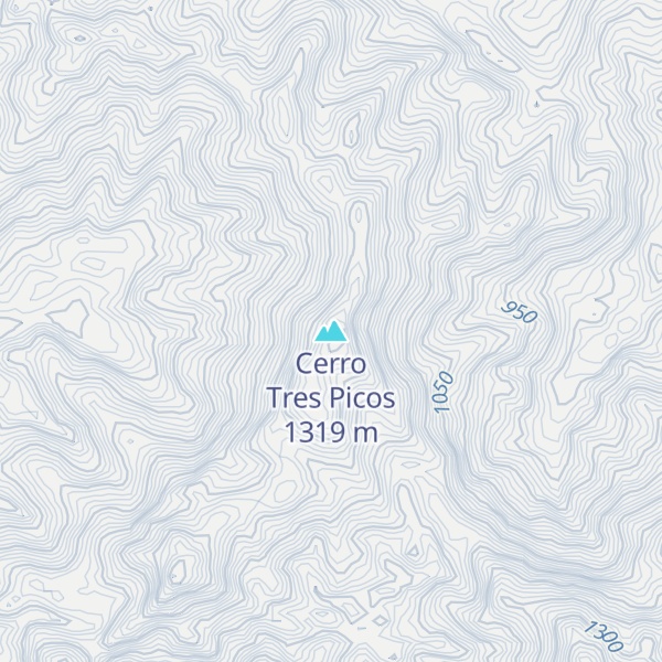 Map of Cerro Tres Picos