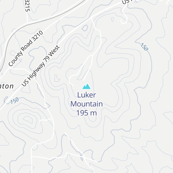 Map of Luker Mountain