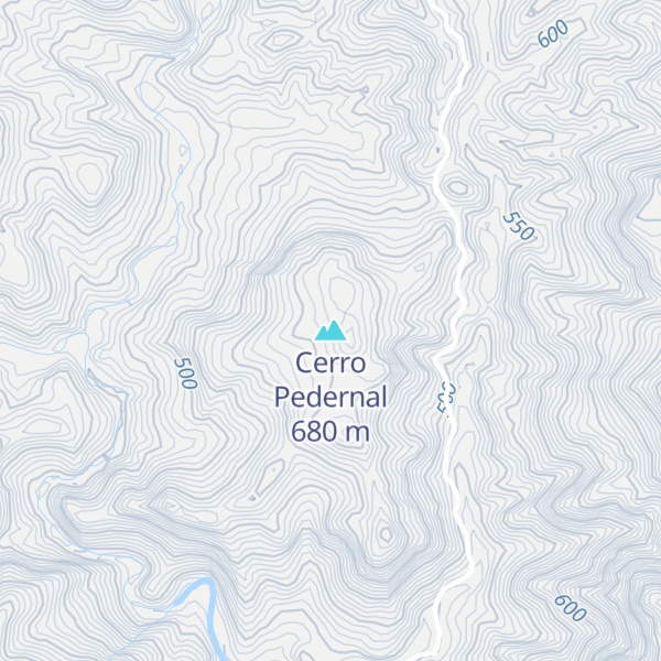 Map of Cerro Pedernal