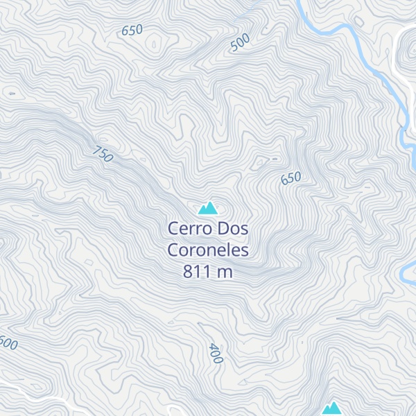 Map of Cerro Dos Coroneles