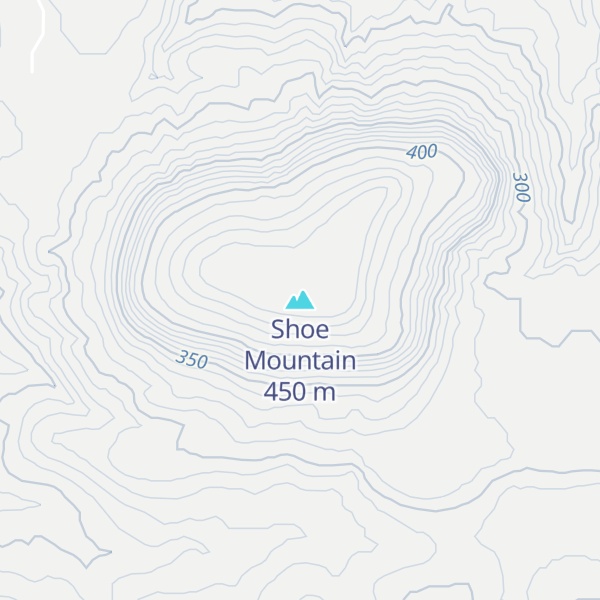 Map of Shoe Mountain