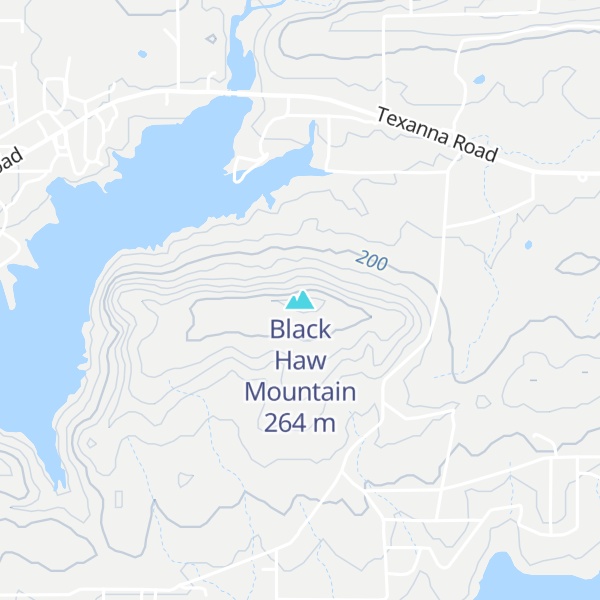 Map of Black Haw Mountain