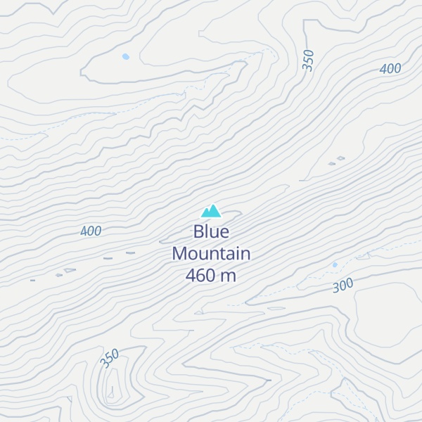 Map of Blue Mountain