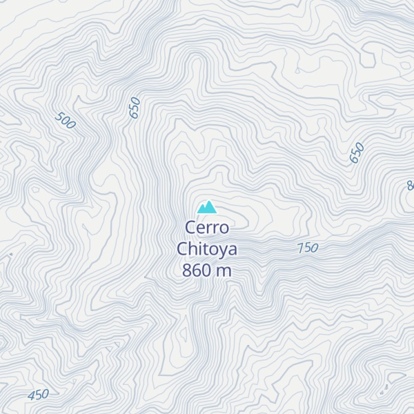Map of Cerro Chitoya