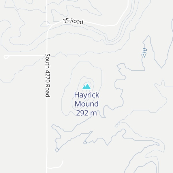 Map of Hayrick Mound