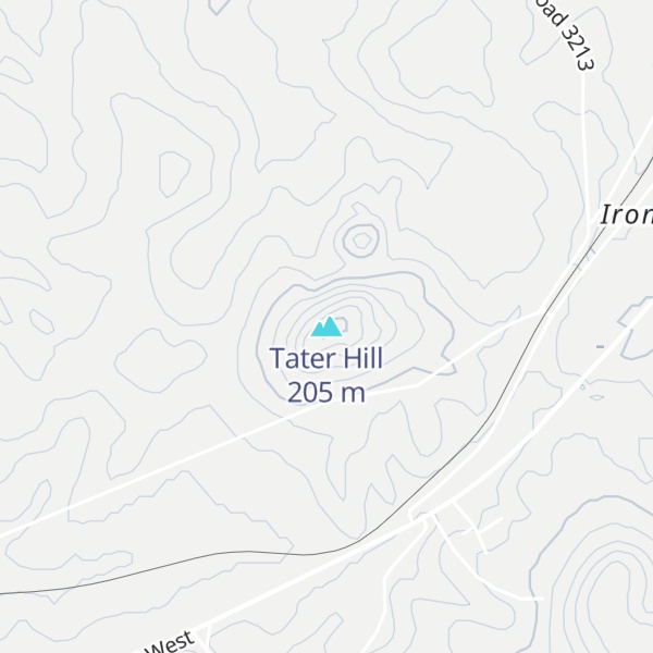 Map of Tater Hill