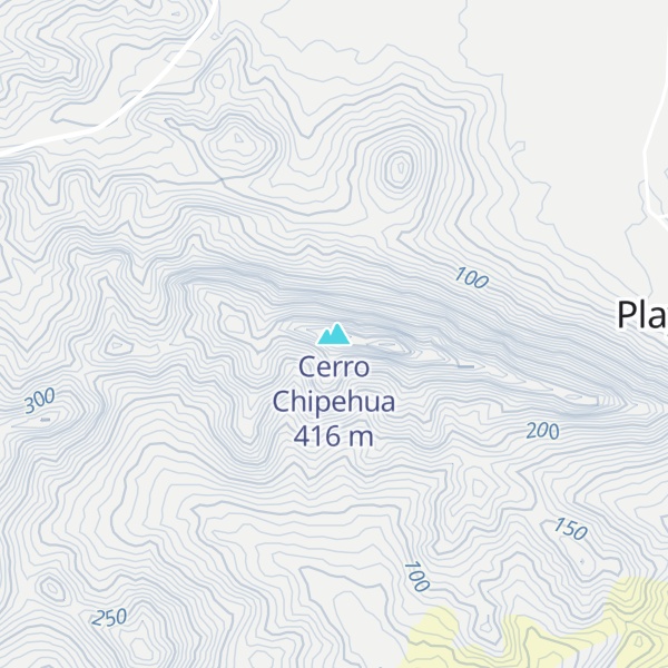 Map of Cerro Chipehua