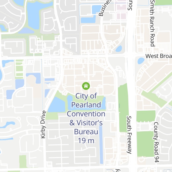 Map of City of Pearland Convention & Visitor's Bureau