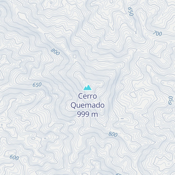 Map of Cerro Quemado