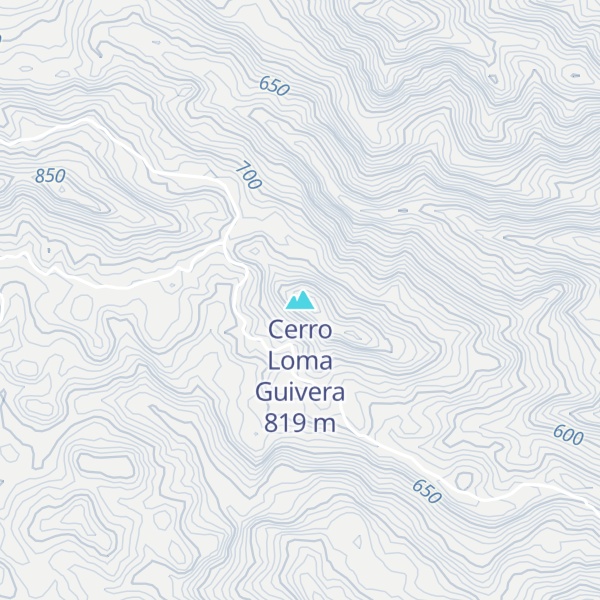 Map of Cerro Loma Guivera