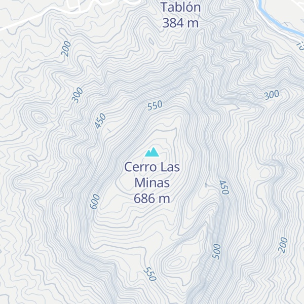 Map of Cerro Las Minas
