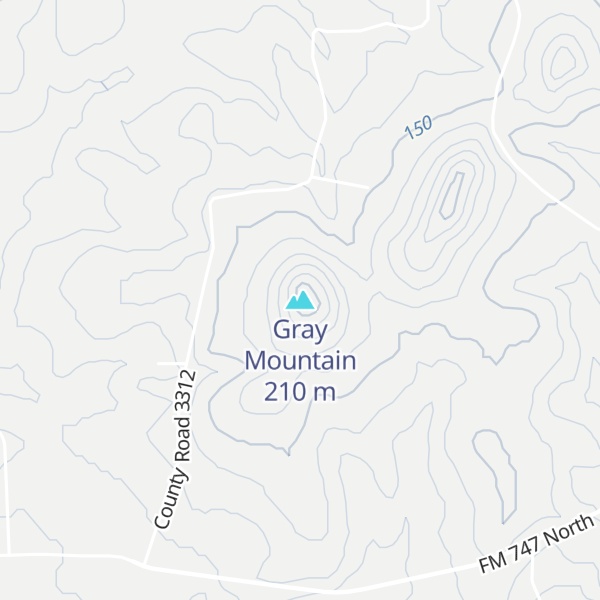 Map of Gray Mountain