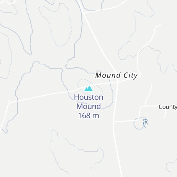 Map of Houston Mound