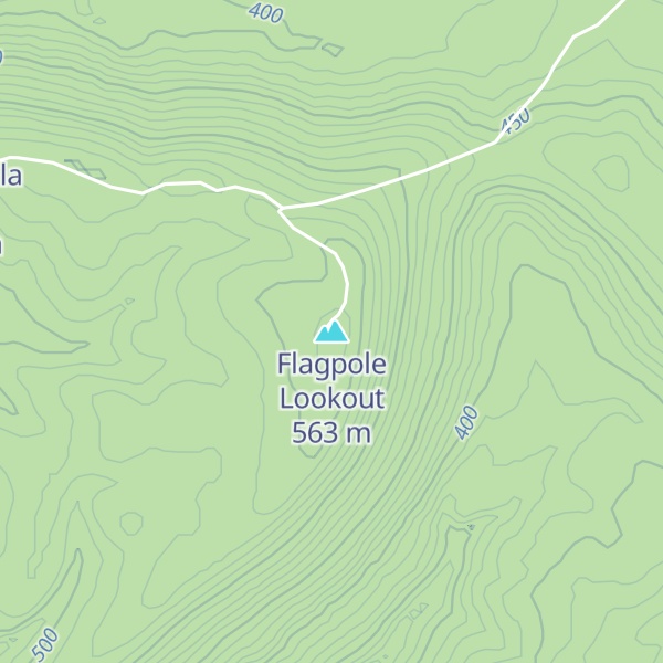Map of Flagpole Lookout