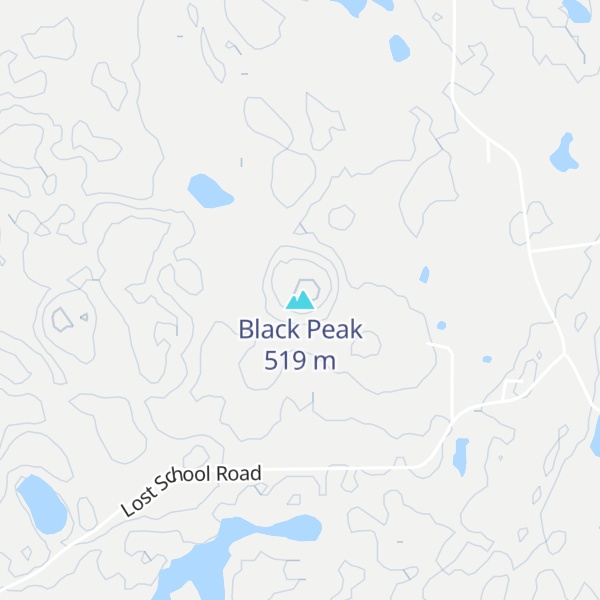 Map of Black Peak