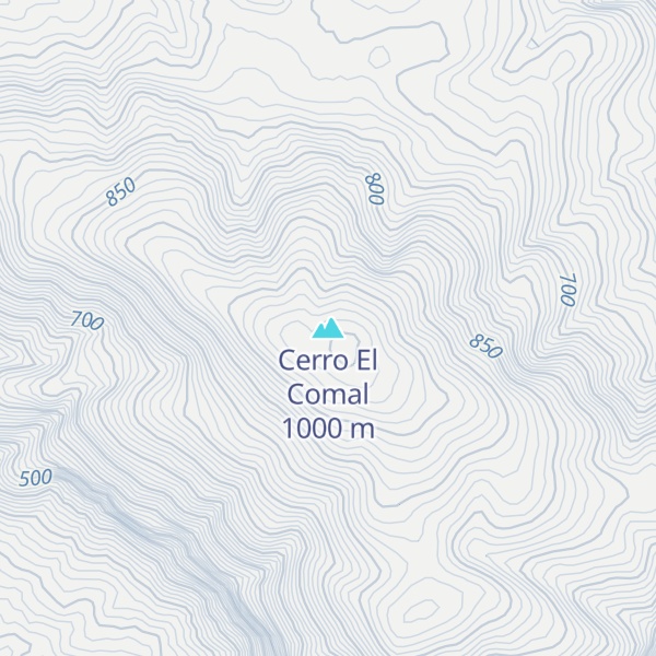 Map of Cerro El Comal