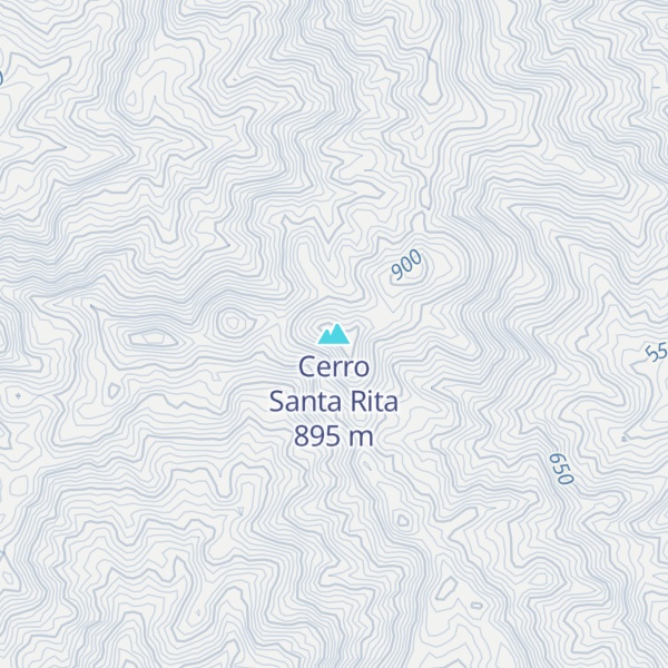 Map of Cerro Santa Rita