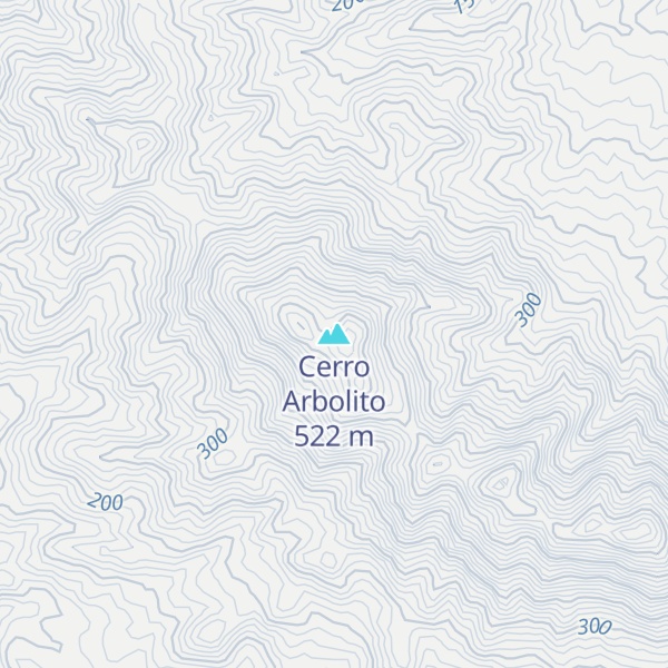 Map of Cerro Arbolito