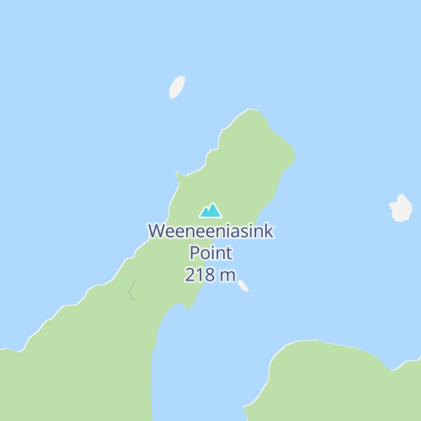 Map of Weeneeniasink Point