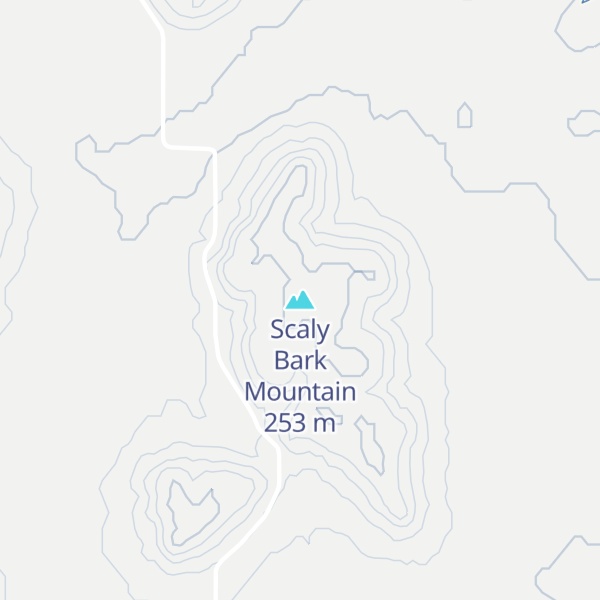 Map of Scaly Bark Mountain
