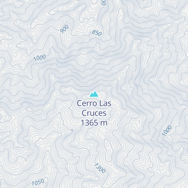 Map of Cerro Las Cruces