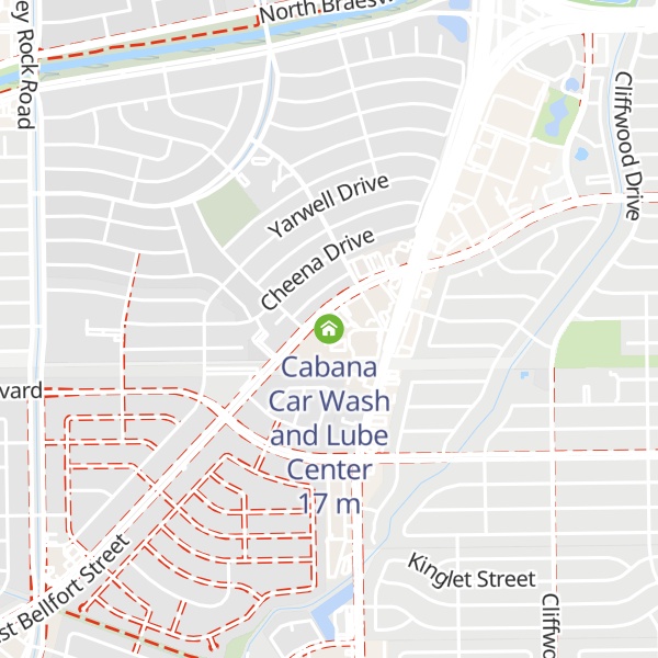 Map of Cabana Car Wash and Lube Center
