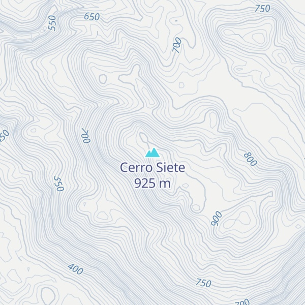 Map of Cerro Siete