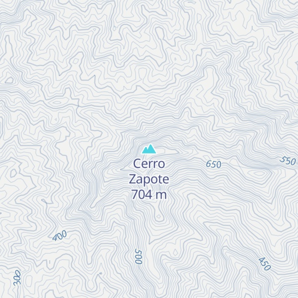 Map of Cerro Zapote