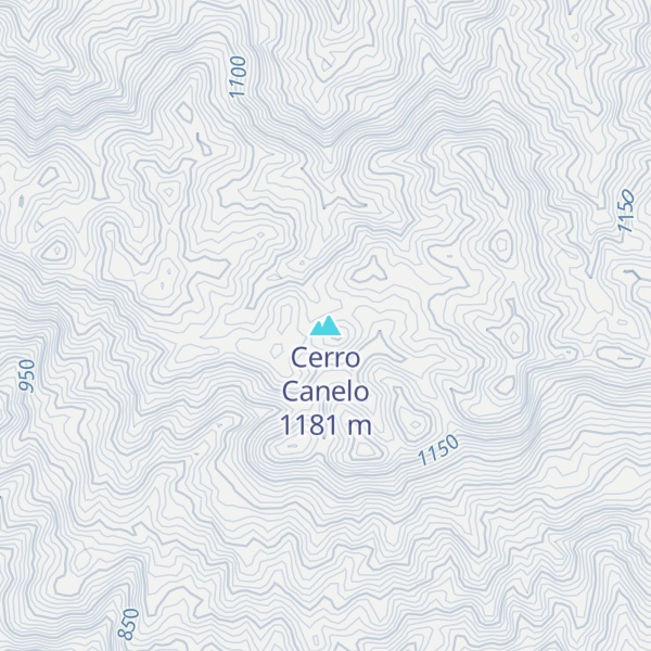 Map of Cerro Canelo
