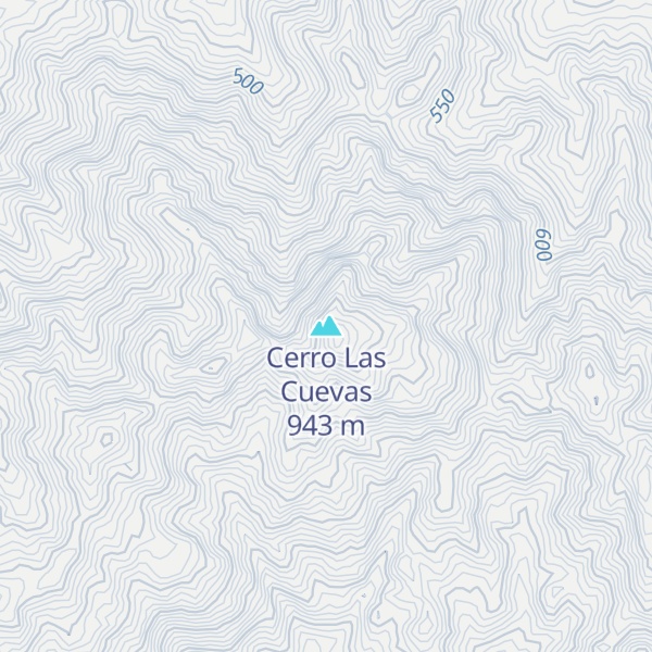 Map of Cerro Las Cuevas