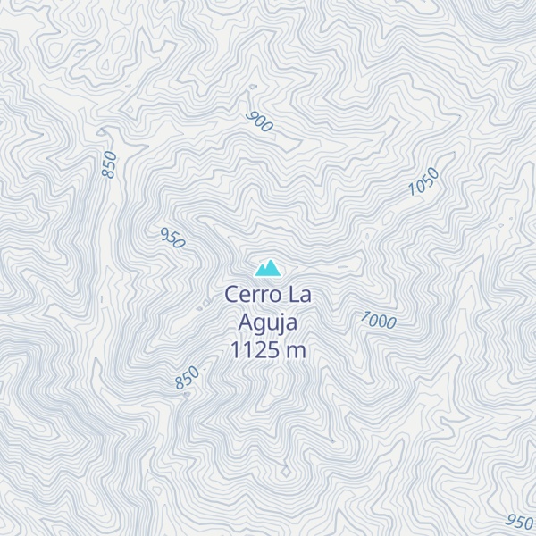Map of Cerro La Aguja
