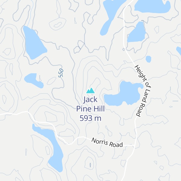 Map of Jack Pine Hill