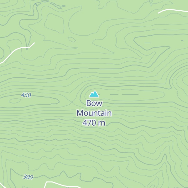 Map of Bow Mountain