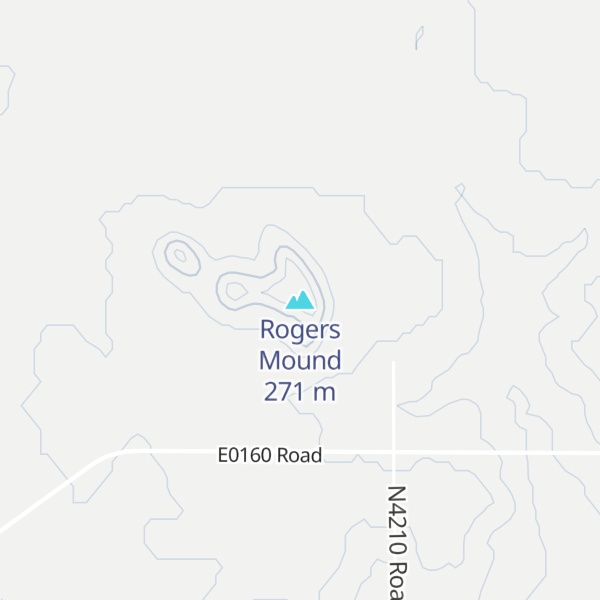 Map of Rogers Mound