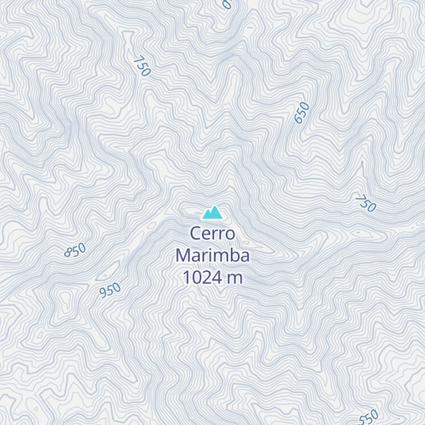 Map of Cerro Marimba