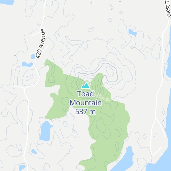 Map of Toad Mountain