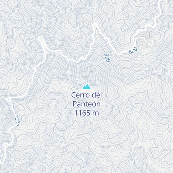 Map of Cerro del Panteón
