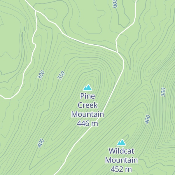 Map of Pine Creek Mountain
