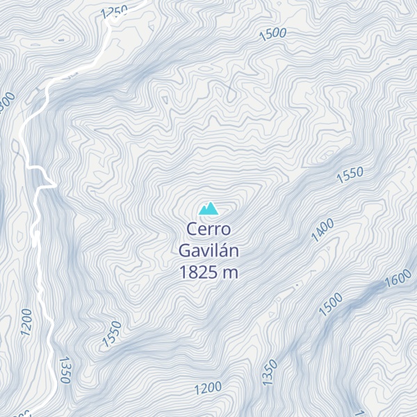 Map of Cerro Gavilán