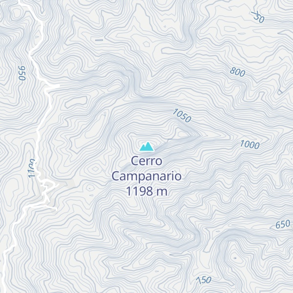 Map of Cerro Campanario