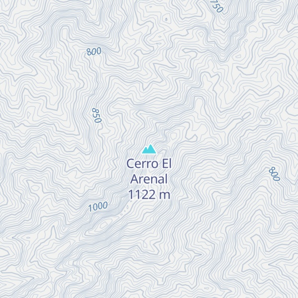 Map of Cerro El Arenal