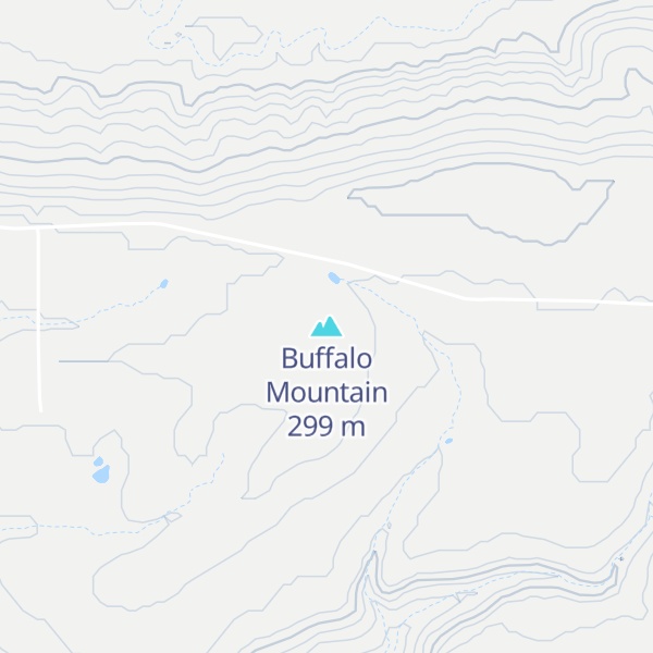 Map of Buffalo Mountain