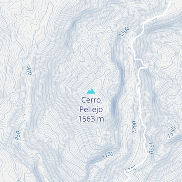 Map of Cerro Pellejo