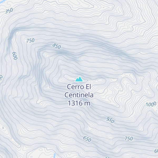 Map of Cerro El Centinela