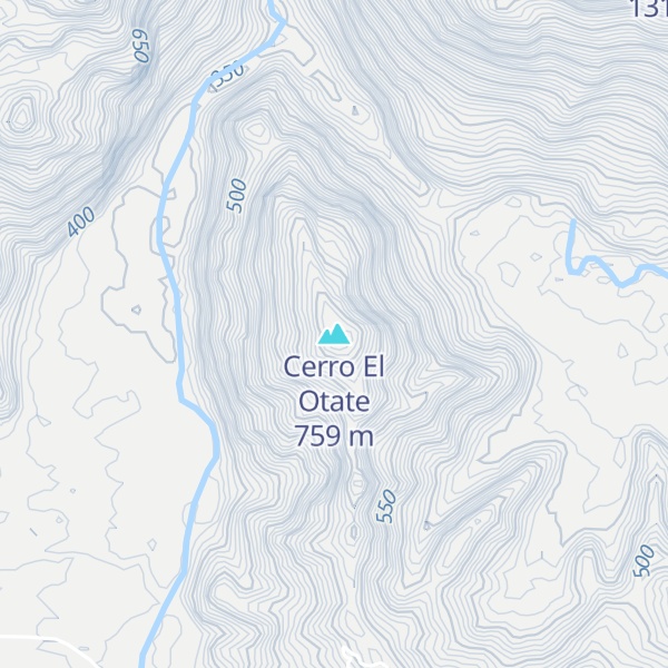 Map of Cerro El Otate