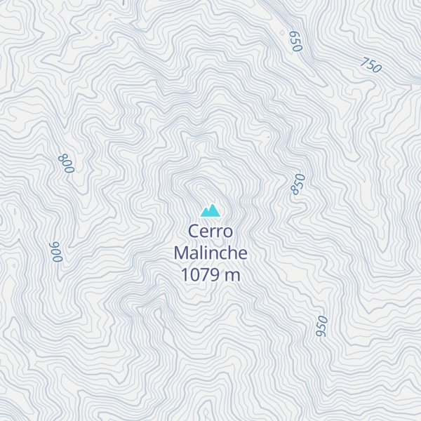 Map of Cerro Malinche
