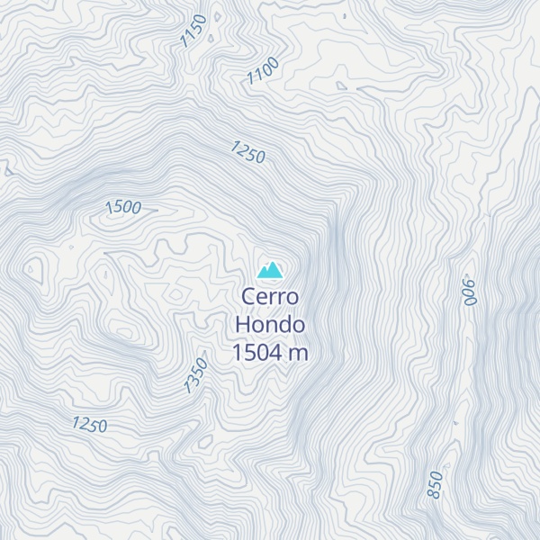 Map of Cerro Hondo