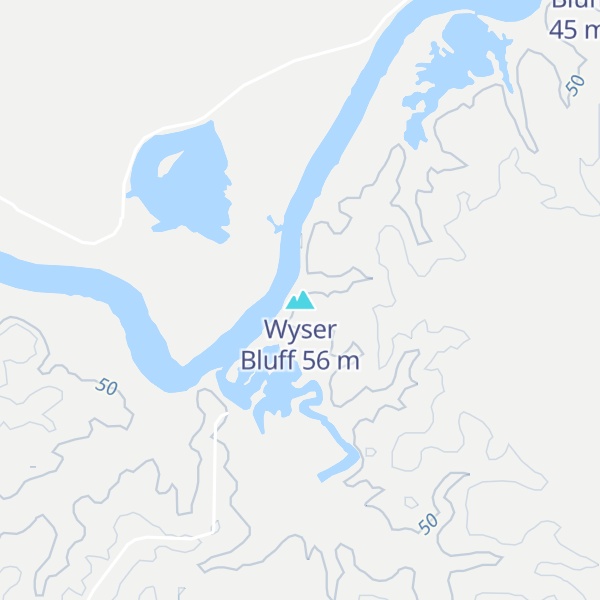 Map of Wyser Bluff